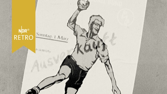 Plakat zum Endspiel um die Norddeutsche Handball-Meisterschaft 1959  