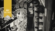 Akten in einer Dachkammer einer Behörde 1960  