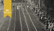 100-Meter-Läufer bei einem Breitensport-Event in Wingst bei Cuxhaven 1960  