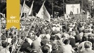 Open Air-Gottesdienst beim 19. Landesjugendtreffen der niedersächsischen evangelischen Kirchen in Verden 1960  