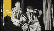 Alexander Golling und Horst Tappert im Theaterstück "Volpone" 1960  