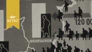 Ausschnitt eines Plakats zur Vertriebenenproblematik in Deutschland  