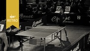 Tischtennisspieler bei einem Qualifikationsturnier in Osnabrück 1960  