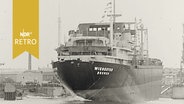 Frachter "Wienertor" beim Stapellauf in Bremen 1960  