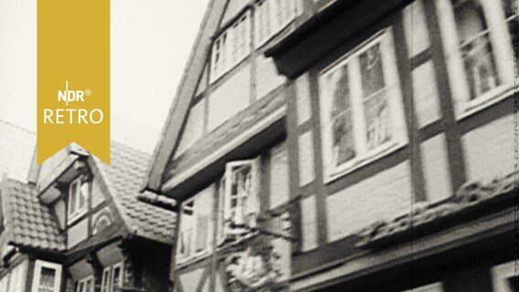 Fachwerk-Häusergiebel in Celle (1960)  