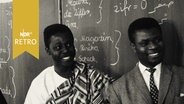 Afrikanische Studierende in einer Schule bei einem Besuch in Osnabrück 1961  