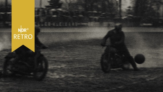 Motoball-Fahrer in Hildesheim 1961  