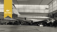 Boeing 720 der Lufthansa in einer Montagehalle (1961)  