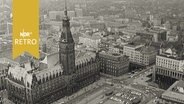 Luftaufnahme Hamburger Rathausmarkt (1963)  