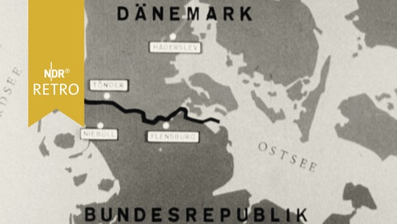 Karte zeigt deutsch-dänische Grenze  