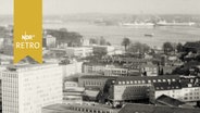 Panorama Kiel von oben mit Hafen 1963  