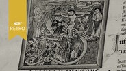 Seite mit Kreuzigungsszene aus einem Bremer Psalmarium  