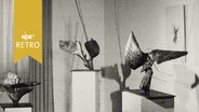 Skulpturen von Bernhard Heiliger in einer Ausstellungen (1965)  
