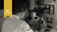 Eine Geologin blickt in ein Mikroskop (1965)  