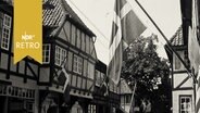 Zum Seglerfestival geschmückte Hauptstraße in Fassborg 1965  