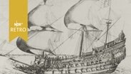 Gemälde des Kriegsschiffs "Vasa" 1628  
