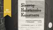 Ausstellungsplakat "Slesvig-Holstenske Kunstnere" zur Ausstellung auf Schloss Sonderburg 1960  