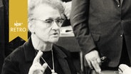 Maria Meyer-Sevenich bei der Vereidigung als erste Ministerin in Niedersachsen 1965  