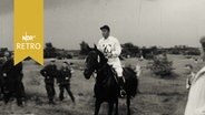 Reiter beim Geländeritt in einem Reitturnier in Groningen 1961  