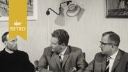 Pastor Meyer und Rektor Leski aus Wolfsburg im Studiogespräch 1961  