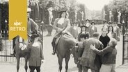 Szene aus einem Hauptmann-Stück im Freilichttheater in den Herrenhäuser Gärten 1961  