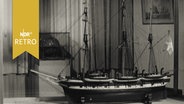 Walfangschiff in einer Ausstellung in Bremerhaven 1961  