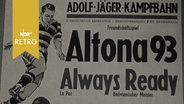 Plakat zur Ankündigung des Fußballspieles Altona 93 - Always Ready La Paz (1961)  
