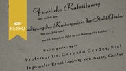 Programmblatt zur Verleihung des Goslarer Kulturpreises 1961  