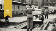 Alte TÜV-Autobühne 1961 in Hamburg  