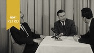 Professor Oswald Hauser von der Universität Kiel und Dr. Deyn im Studiointerview 1961  