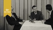 Professor Oswald Hauser von der Universität Kiel und Dr. Deyn im Studiointerview 1961  