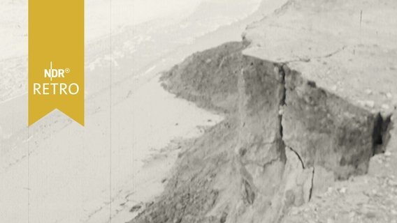 Abbruchkante am Roten Kliff auf Sylt 1961  