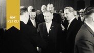 Staatsempfang durch Ministerpräsident Georg Diederichs (von hinten) in Hannover 1962  