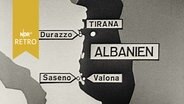 Grafik: Karte von Albanien (1962)  