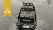 Eisbrecher "Minden" in Fahrt auf dem Mitellandkanal 1962.  