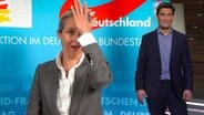 Alice Weidel (AfD) und Christian Ehring  