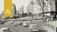 Straßenverkehr Grindelallee Ecke Hallerstraße vor den Grindelhochhäusern 1962  