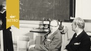 Bundestagsvizepräsident Richard Jaeger im Kadettenunterricht an der Marineschule Mürwik 1962.  