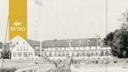 Willkommhöft in Wedel am Schulauer Hafen 1962 (von der Elbe aus gesehen)  
