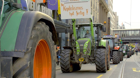 Die Demonstration "Wir haben es satt" (18.1.2020) findet jährlich anlässlich der Agrarministerkonferenz statt und wird unter anderem von der Arbeitsgemeinschaft bäuerliche Landwirtschaft initiiert. © NDR/Ingo Mende 