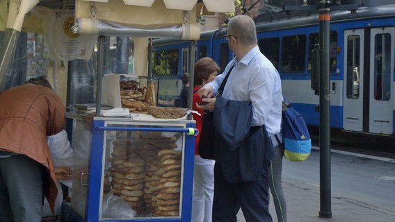 Verkaufsstand von Obwarzaneks in Krakau © NDR 