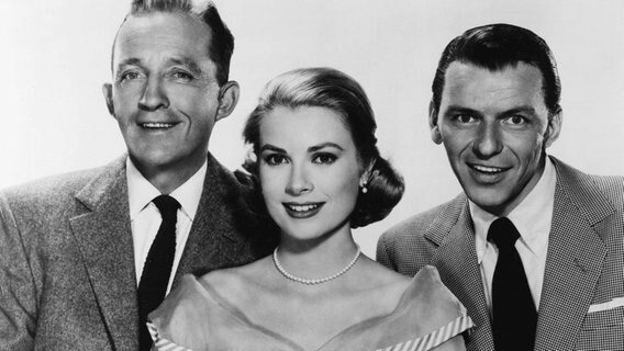 Bing Crosby (l), Grace Kelly, und Frank Sinatra (r) im Film "High Society" ("Die oberen Zehntausend"). © Picture-Alliance / dpa 