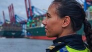 „Das Tor zur Welt“: Das Revier von Wasserschutzpolizistin Lara Šafar. © NDR/VP TV/ Timo Gramer 