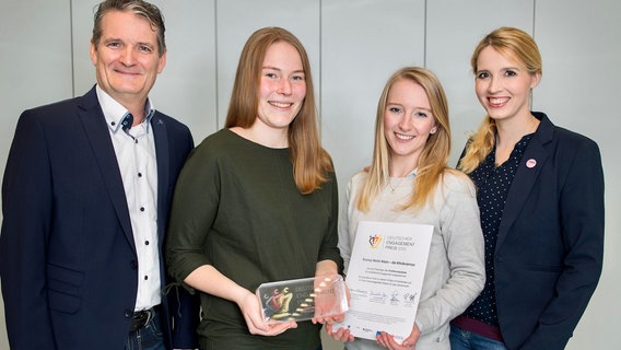 Im Dezember 2020 haben die Kliniknannys aus Rostock beim Deutschen Engagementpreis den Publikumspreis gewonnen. © NDR/ZAG!-media GmbH 