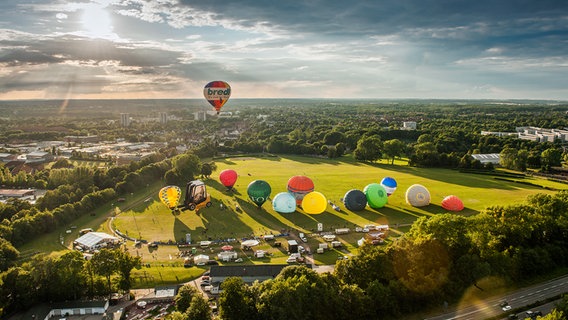 Ballonfahren über Kiel. © NDR/Oliver Franke/privat 