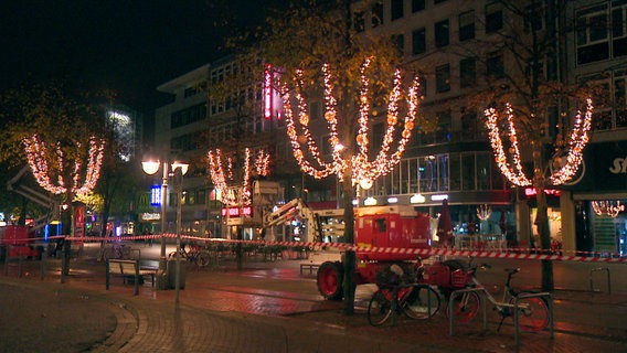 Beleuchtung in der Fußgängerzone Hannover. © NDR 