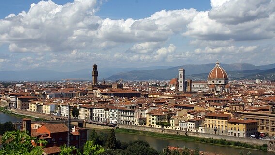 Ausblick von dem Piazzale Michelangelo auf Florenz. © NDR Foto: Ariane Peters