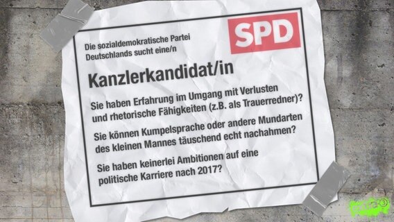 Die Sozialdemokratische Partei Deutschlands sucht eine/n Kanzlerkandidat/in.  Foto: Screenshot