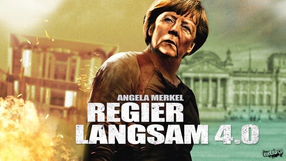 Angela Merkel in "Regier langsam 4.0"  