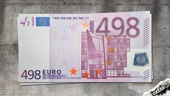Ein 498.- Euro Geldschein.  